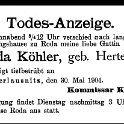 1904-05-30 Kl Traueranzeige